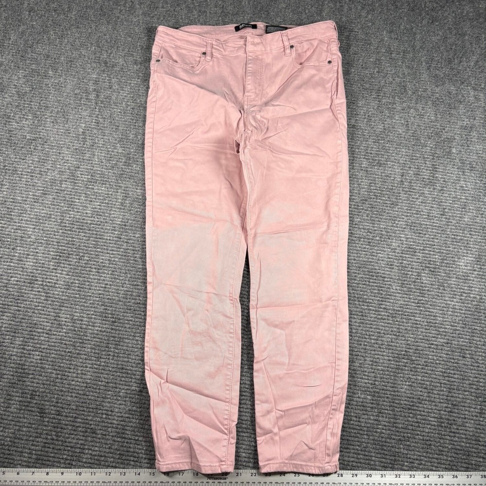 Buffalo David Bitton Havana Ankle Pant Womens 12/32 Pink Excellent High Rise